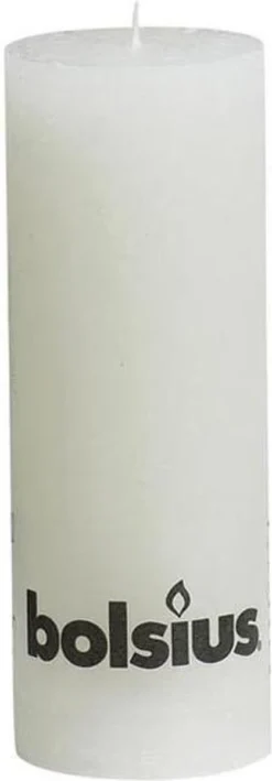 Bolsius Stompkaars Stompkaars 190/68 Rustiek Wit