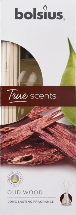 Bolsius Geurstokjes True Scents Oud Wood 45 Ml