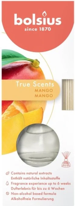 Bolsius Geurstokjes Mango Geurverspreider 45 Ml True Scents -Bolsius 439x1200 2