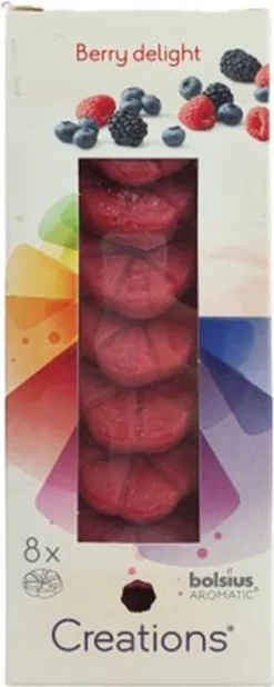 Bolsius Geurchips Berry Delight - Rood - 8 Stuks