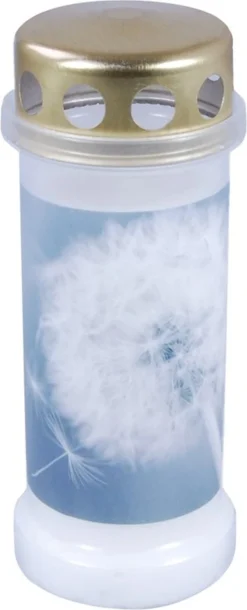 Bolsius Herdenkingslicht Nr.6 Paardenbloem Wit 12 X 1ST - Voordeelverpakking