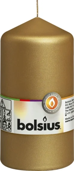 Bolsius Stompkaars Stompkaars 130/70 Goud (per 8 Stuks)
