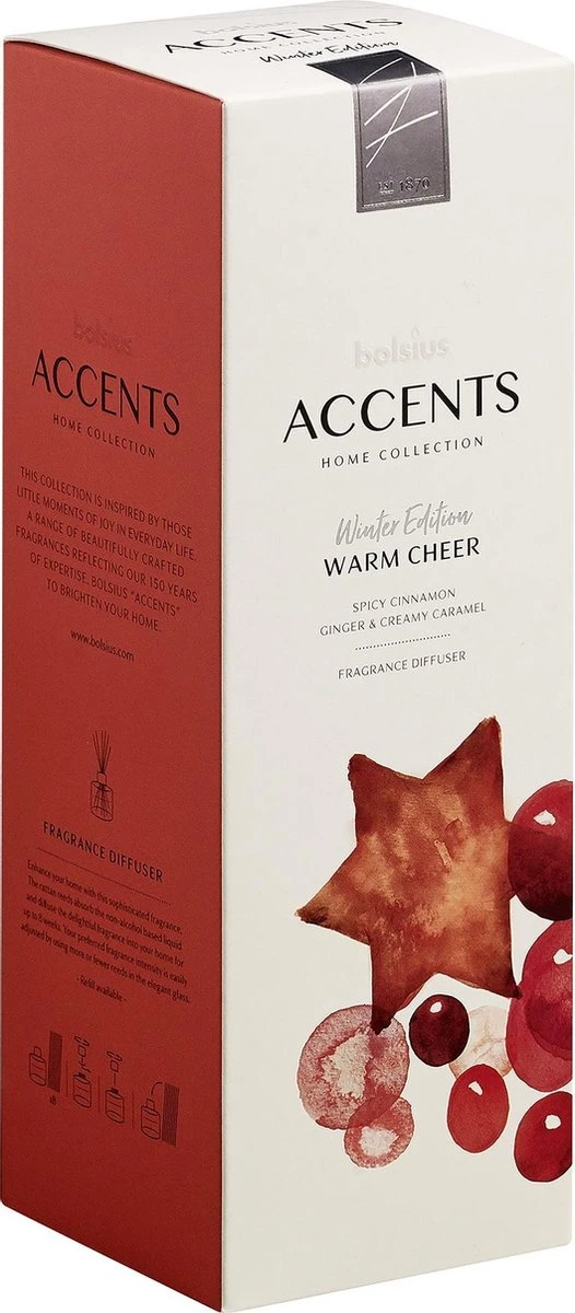Bolsius Accents - Geurstokjes - Warm Cheer - 100ml 5 Bolsius Accents - Geurstokjes - Warm Cheer - 100ml - Afbeelding 5