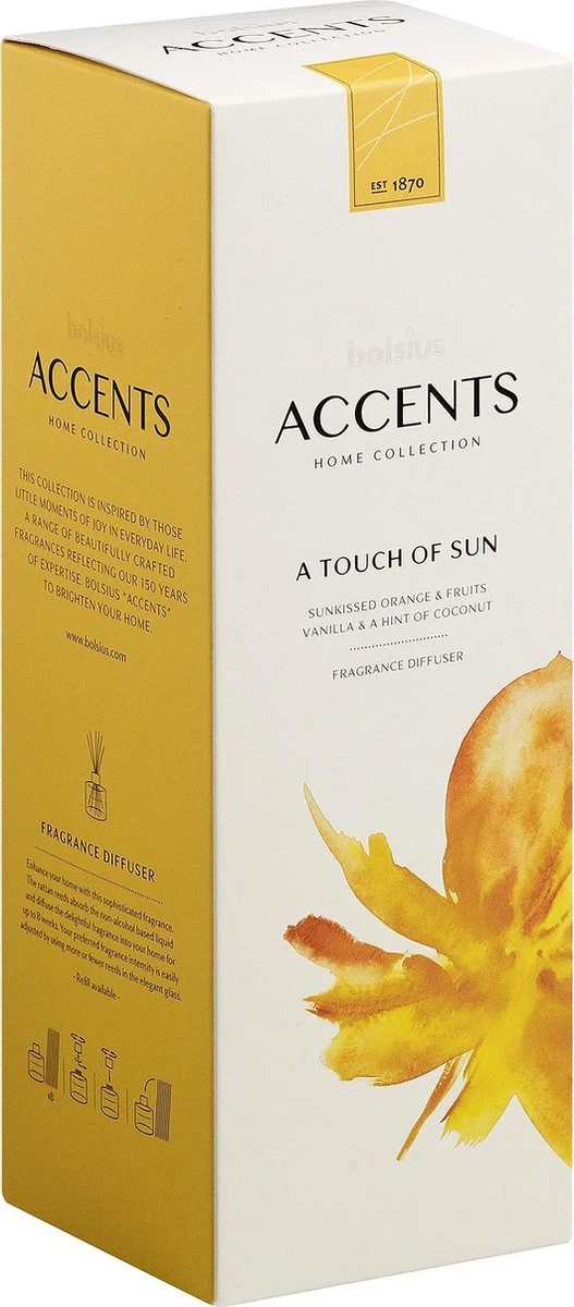 Bolsius Accents - Geurstokjes - Touch Of Sun - 100ml 8 Bolsius Accents - Geurstokjes - Touch Of Sun - 100ml - Afbeelding 8