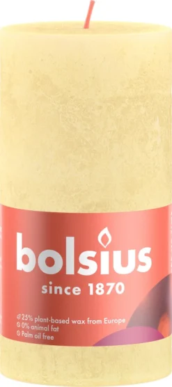 Bolsius - Rustieke Kaars - 4 Stuks - Licht Geel - 13cm - Paasdecoratie -Bolsius 533x1200 1
