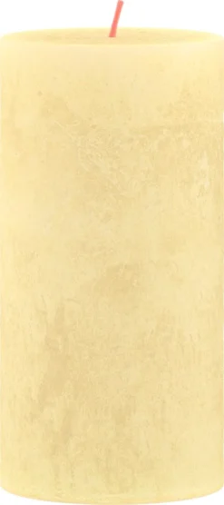 Bolsius - Rustieke Kaars - 4 Stuks - Licht Geel - 13cm - Paasdecoratie -Bolsius 533x1200