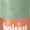 Bolsius Stompkaars Sage Green Ø68 Mm - Hoogte 13 Cm - Mintgroen - 60 Branduren