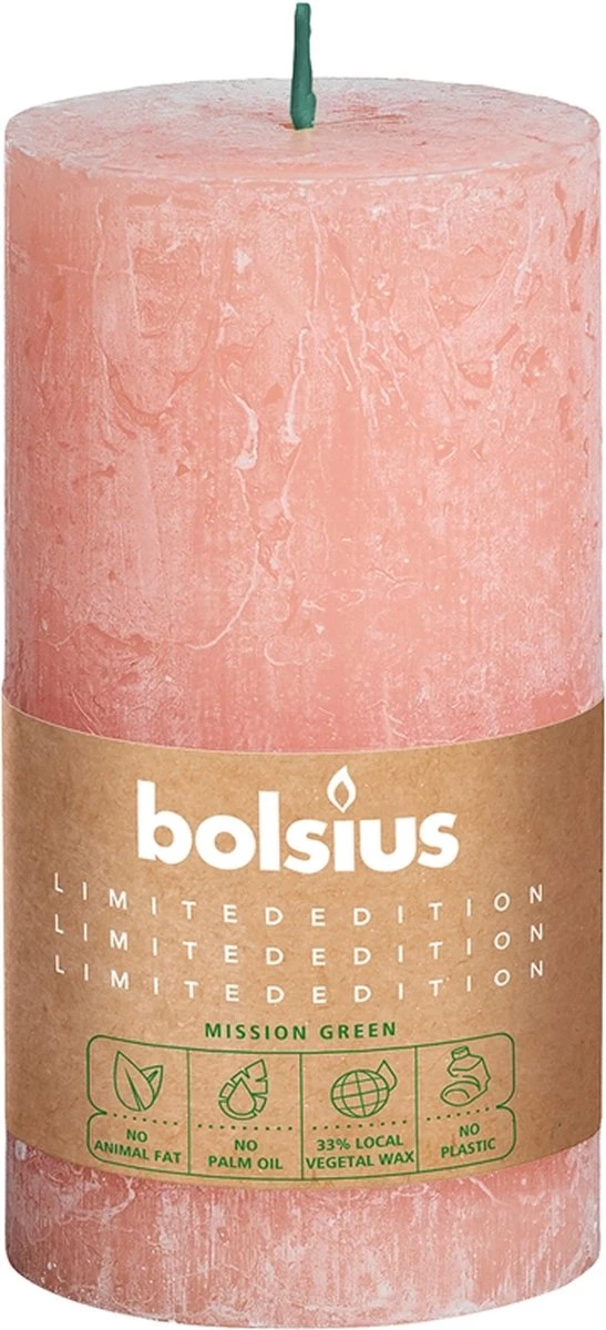 Bio Kaars - Bolsius Rustiek Stompkaars - Divine Earth Aarde - 130/68mm 1 Bio Kaars - Bolsius Rustiek Stompkaars - Divine Earth Aarde - 130/68mm