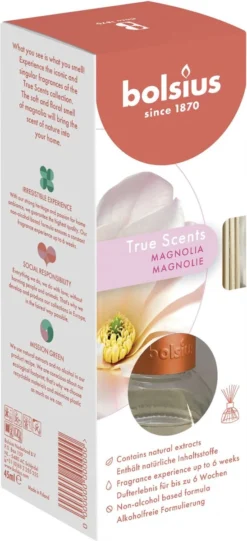 Bolsius True Scents Magnolia Geurstokjes - 45ml -Bolsius 548x1200 1