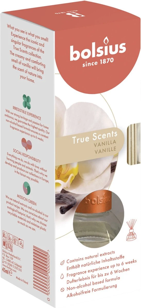 Bolsius True Scents Vanille Geurstokjes - 45ml 7 Bolsius True Scents Vanille Geurstokjes - 45ml - Afbeelding 7