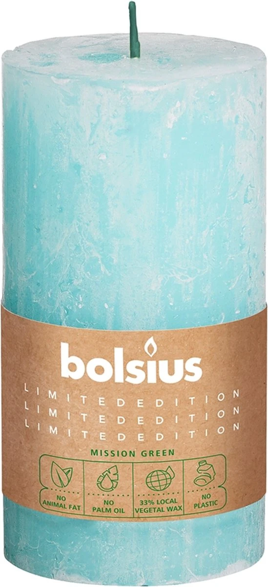 Bio Kaars - Bolsius Rustiek Stompkaars - Divine Earth Lucht - 130/68mm 1 Bio Kaars - Bolsius Rustiek Stompkaars - Divine Earth Lucht - 130/68mm