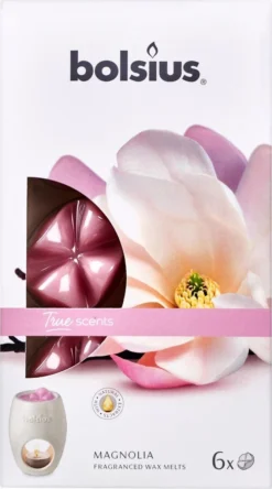 Bolsius Waxmelts Pack 6 True Scents Magnolia