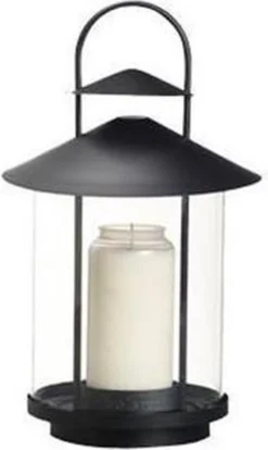 Bolsius Buiten Graflantaarn Zwart Gecoat Metaal 330/200 -Bolsius 716x1200