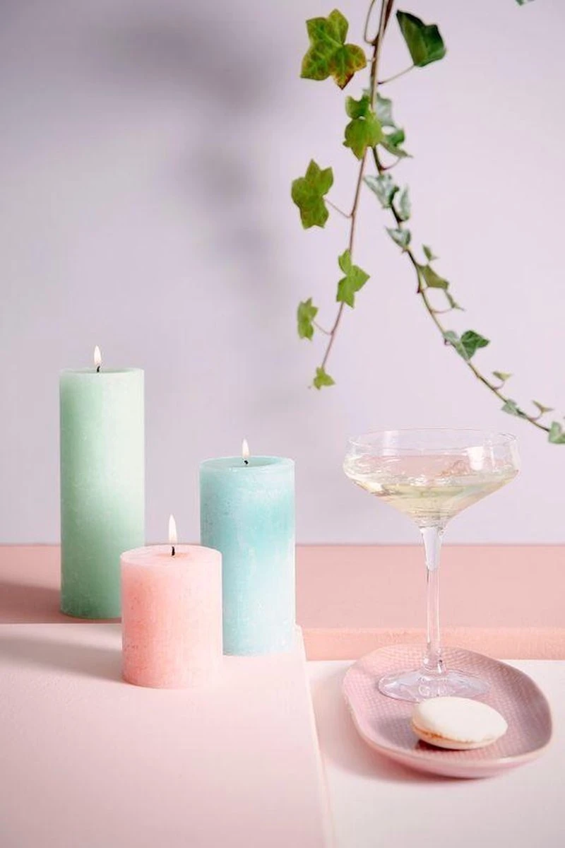 Bio Kaars - Bolsius Rustiek Stompkaars - Divine Earth Water - 80/68mm 2 Bio Kaars - Bolsius Rustiek Stompkaars - Divine Earth Water - 80/68mm - Afbeelding 2