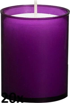 Bolsius Kandelaar Navulling/ Refill 64/52 Tray 20 Paars