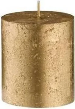 Bolsius Stompkaars Stompkaars 80/68 Rustiek Metallic Goud