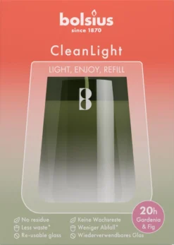 Bolsius Geurkaars Clean Light Starterkit Gardenia / Fig -Bolsius 853x1200