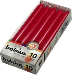 Bolsius Dinerkaars Donker Rood 10 Stuks 1 Bolsius Dinerkaars Donker Rood 10 Stuks