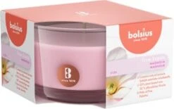 Bolsius Geurkaars True Scents Magnolia Oud Roze 14 Uur 8,4 X 8,5 X 5,2 Cm