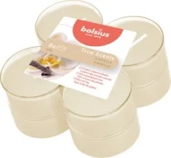 Bolsius Geurkaars True Scents Vanilla Wit 8 Uur 8 Stuks