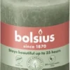 Bolsius Stompkaars Rustiek Shine Donker Groen 35 Uur D 6,8 H 8 Cm