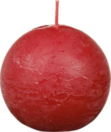 Bolsius Bolkaars Rustiek Shine Rood 25 Uur D 7,6 H 7,1 Cm