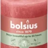 Bolsius Stompkaars Rustiek Shine Roze 35 Uur D 6,8 H 8 Cm
