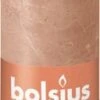 Bolsius Stompkaars Rustiek Shine Beige 60 Uur D 6,8 H 13 Cm