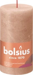 Bolsius Stompkaars Rustiek Shine Beige 60 Uur D 6,8 H 13 Cm