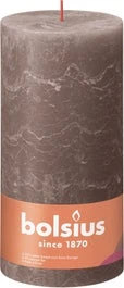 Bolsius Stompkaars Rustiek Shine Taupe 125 Uur D 10 H 20 Cm