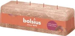 Bolsius Mammoetkaars Rustiek Shine Beige 51 Uur 9 X 25 X 8 Cm