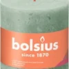 Bolsius stompkaars Rustiek Shine groen 62 uur D 10 H 10 cm