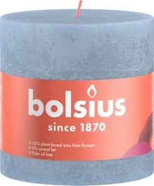 Bolsius Stompkaars Shine Blauw 62 Uur D 10 X H 10 Cm