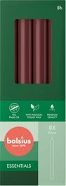 Bolsius Dinerkaars Essentials Rood 8 Uur 4,5 X 8,8 X 23,7 Cm 8 Stuks