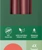 Bolsius Dinerkaars Essentials Rood 7,5 Uur D 2,4 H 24,5 Cm 4 Stuks