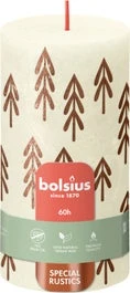 Bolsius Stompkaars Bolsius Shine Wit 60 Uur D 6,8 H 13 Cm