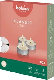 Bolsius Waxinelicht Classic Wit 6 Uur D 4 H 2 Cm 32 Stuks