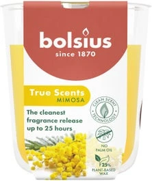 Bolsius Geurkaars True Scents Mimosa Geel 25 Uur D 7,3 H 8,1 Cm