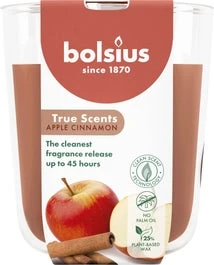 Bolsius Geurkaars True Scents Apple Cinnamon Bruin 45 Uur D 8,4 H 5,2 Cm
