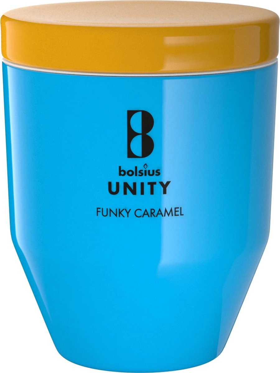 Bolsius Unity - Geurkaars - Funky Caramel - Medium - 55 Branduren 1 Bolsius Unity - Geurkaars - Funky Caramel - Medium - 55 Branduren