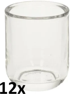 12 Stuks Bolsius Relight Refill Kaarsen Glas Moods 88/71