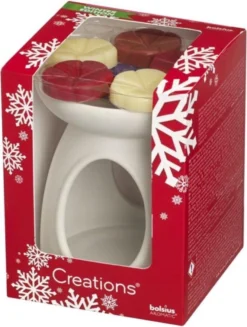 Bolsius Giftset Creations Winter - Wit - Aardewerk