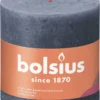 Bolsius Stompkaars Twilight Blue Ø100 Mm - Hoogte 10 Cm - Blauw/Grijs - 62 Branduren