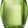 Bolsius Kandelaar Oval Light 100/84 + Vulling Lemon - Groen - Set Van 2